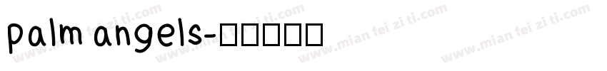 palm angels字体转换